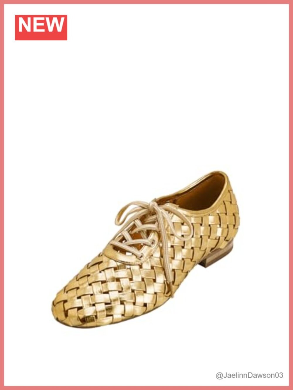 Vegan Leather Women's Flats | Weave Strap Oxford Shoes | Gold Hardware | Rubber